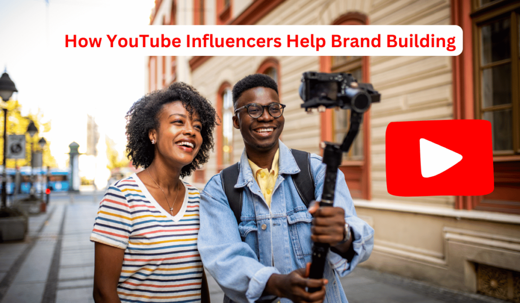 Youtuers creating content for brands